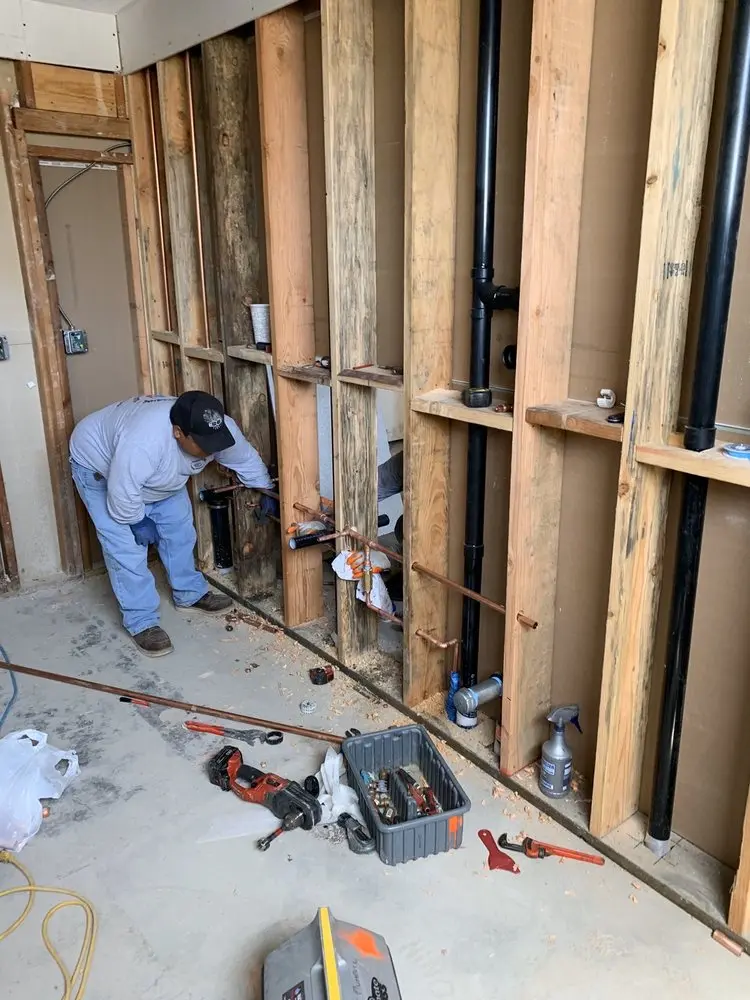 Commercial rough-in plumbing for Gas Line Repair in Union